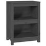 Voir la diapositive 2 : VIDAXL Bibliotheque Gris 50x35x68 cm Bois de pin massif