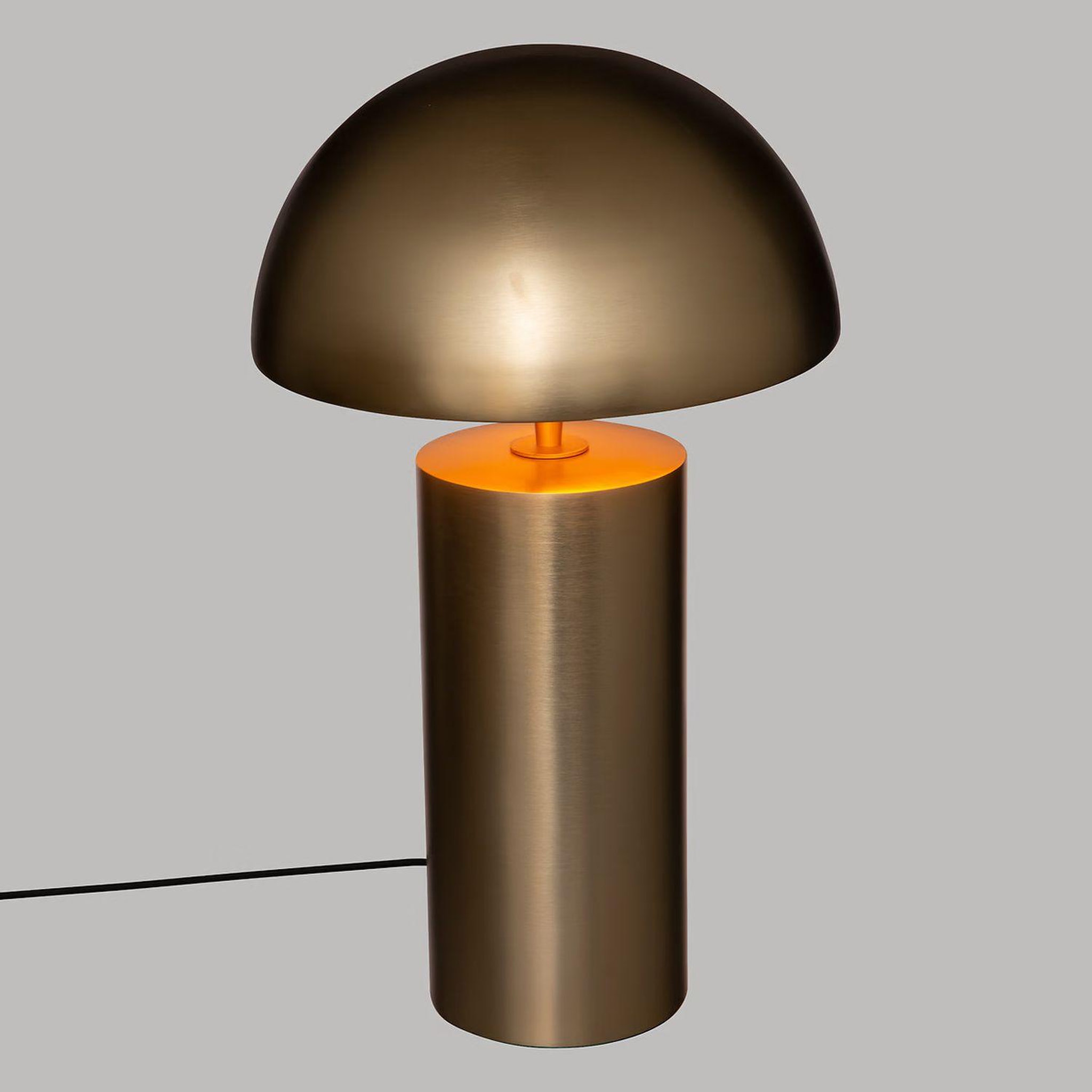 Voir la diapositive 3 : ATMOSPHERA Lampe de table en métal champi - d. 30 cm - doré