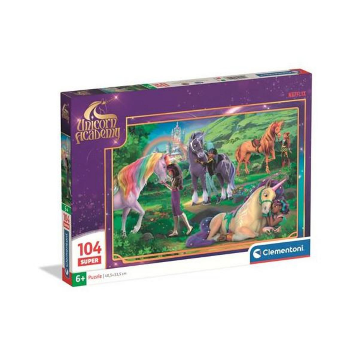 CLEMENTONI Puzzle 104 pièces Clementoni Super Unicorn Academy