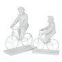 Voir la diapositive 2 : Paris Prix Statuette Déco  Singe Vélo  25cm Blanc