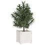 Voir la diapositive 3 : VIDAXL Jardiniere d'exterieur Blanc 31x31x31 cm Bois de pin massif