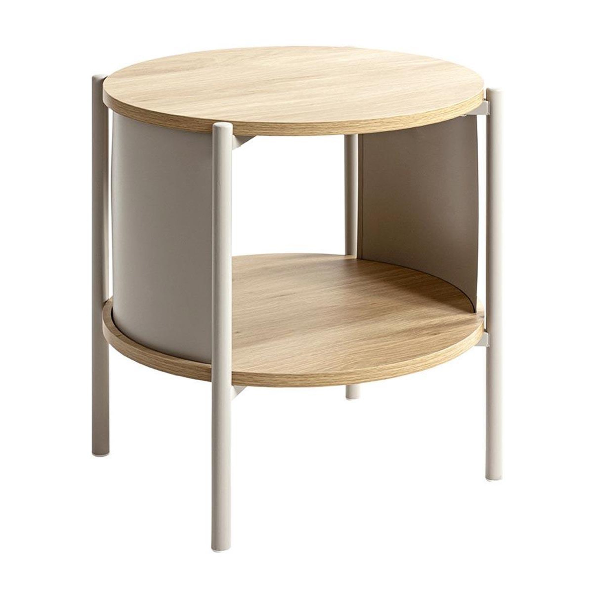 Paris Prix Table d'appoint design  morphee  51cm naturel & gris