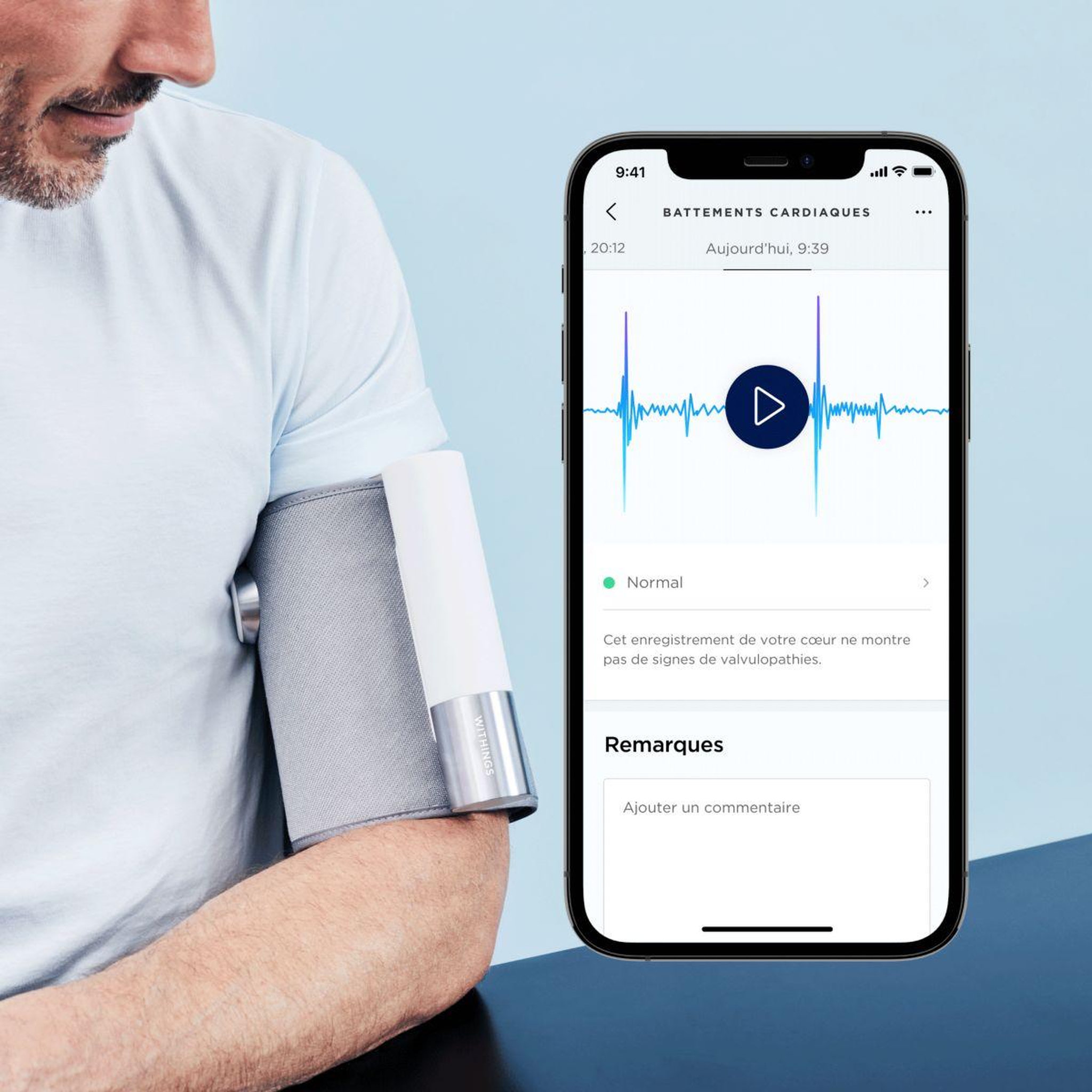 Voir la diapositive 4 : WITHINGS Tensiomètre BPM core