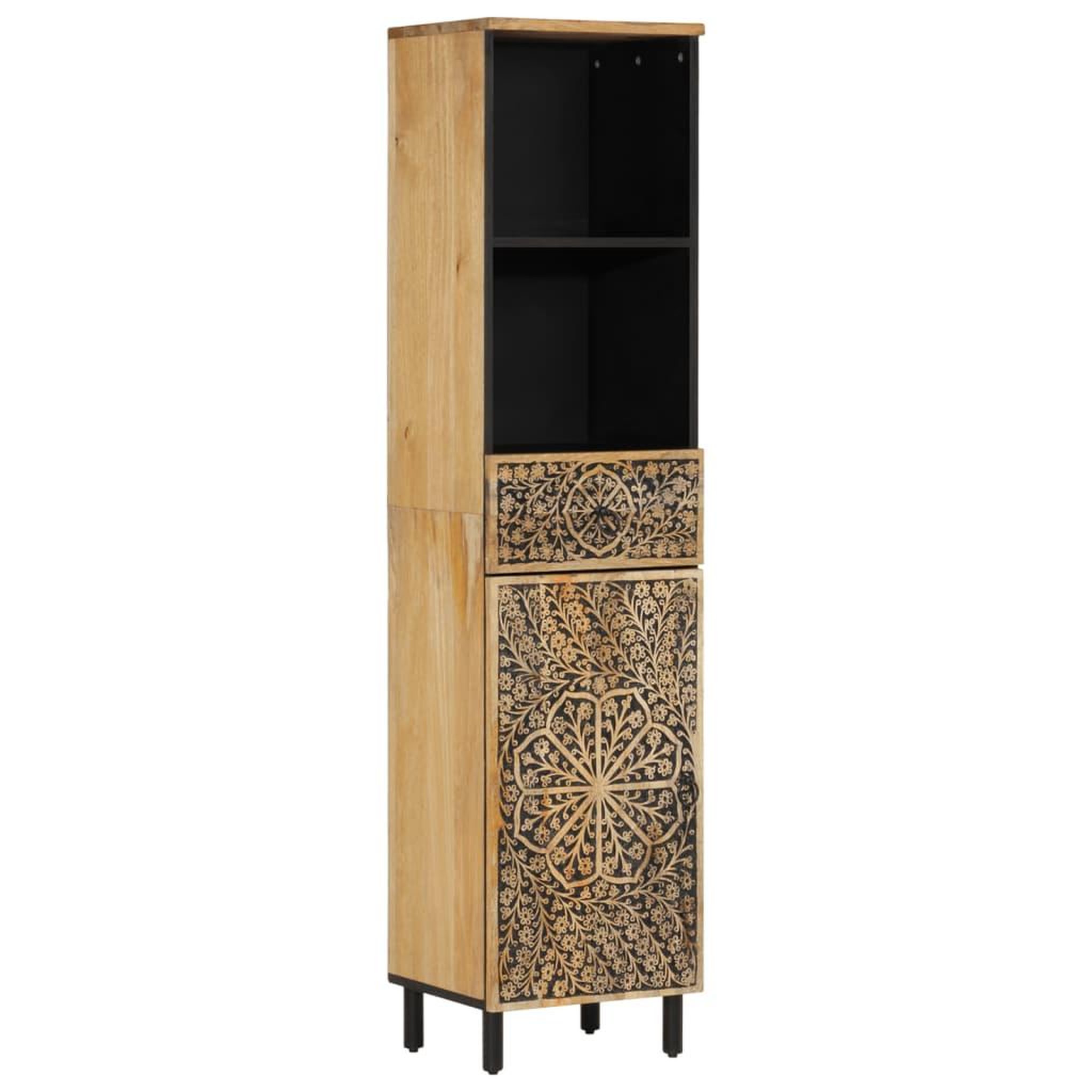 VIDAXL Armoire de salle de bain 38x33x160 cm bois massif de manguier
