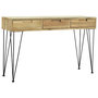 Voir la diapositive 1 : VIDAXL Table console 120x35x76 cm Teck massif