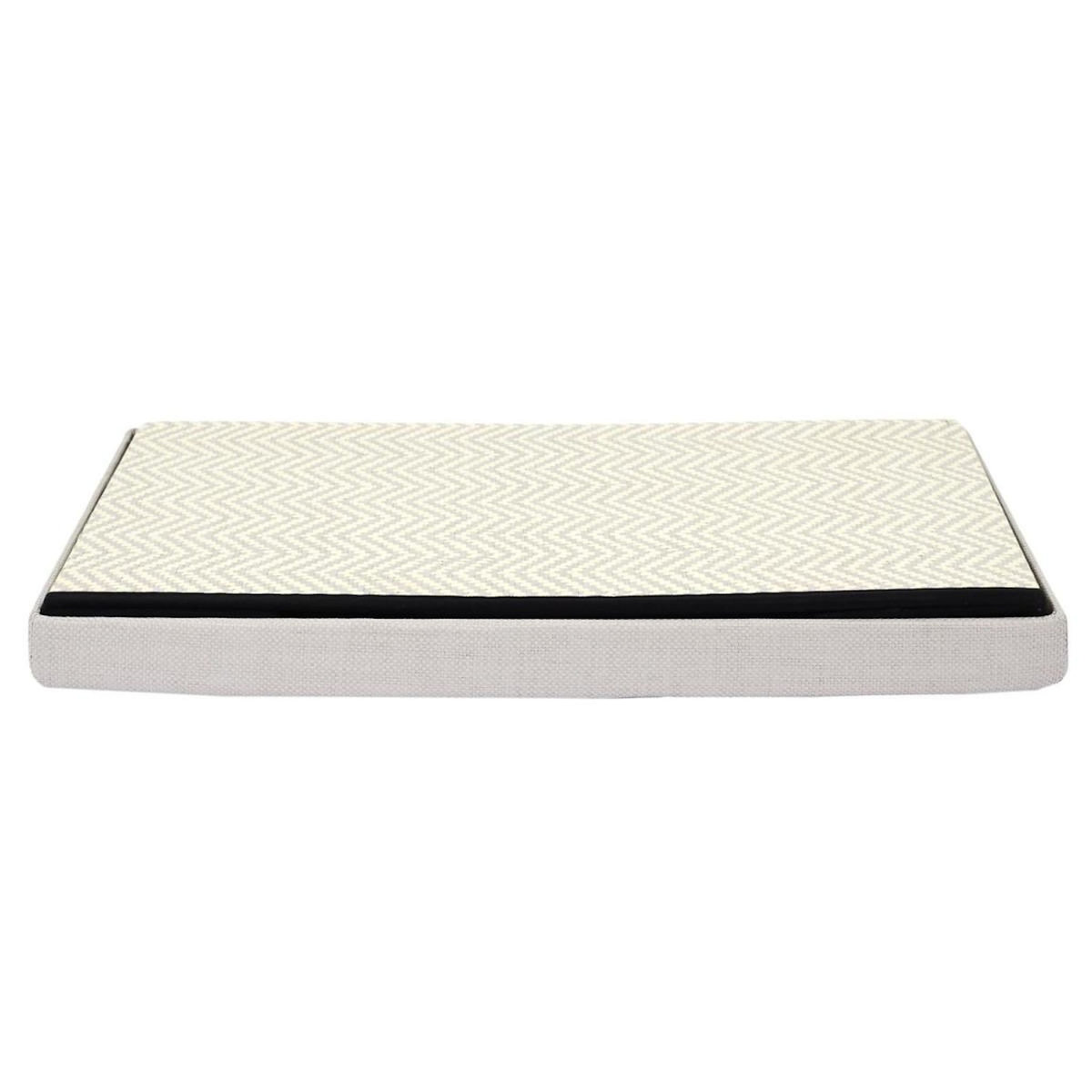 Paris Prix Banc Coffre Pliable  Tressé  76cm Gris
