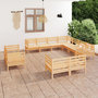Voir la diapositive 1 : VIDAXL Salon de jardin 11 pcs Bois de pin massif