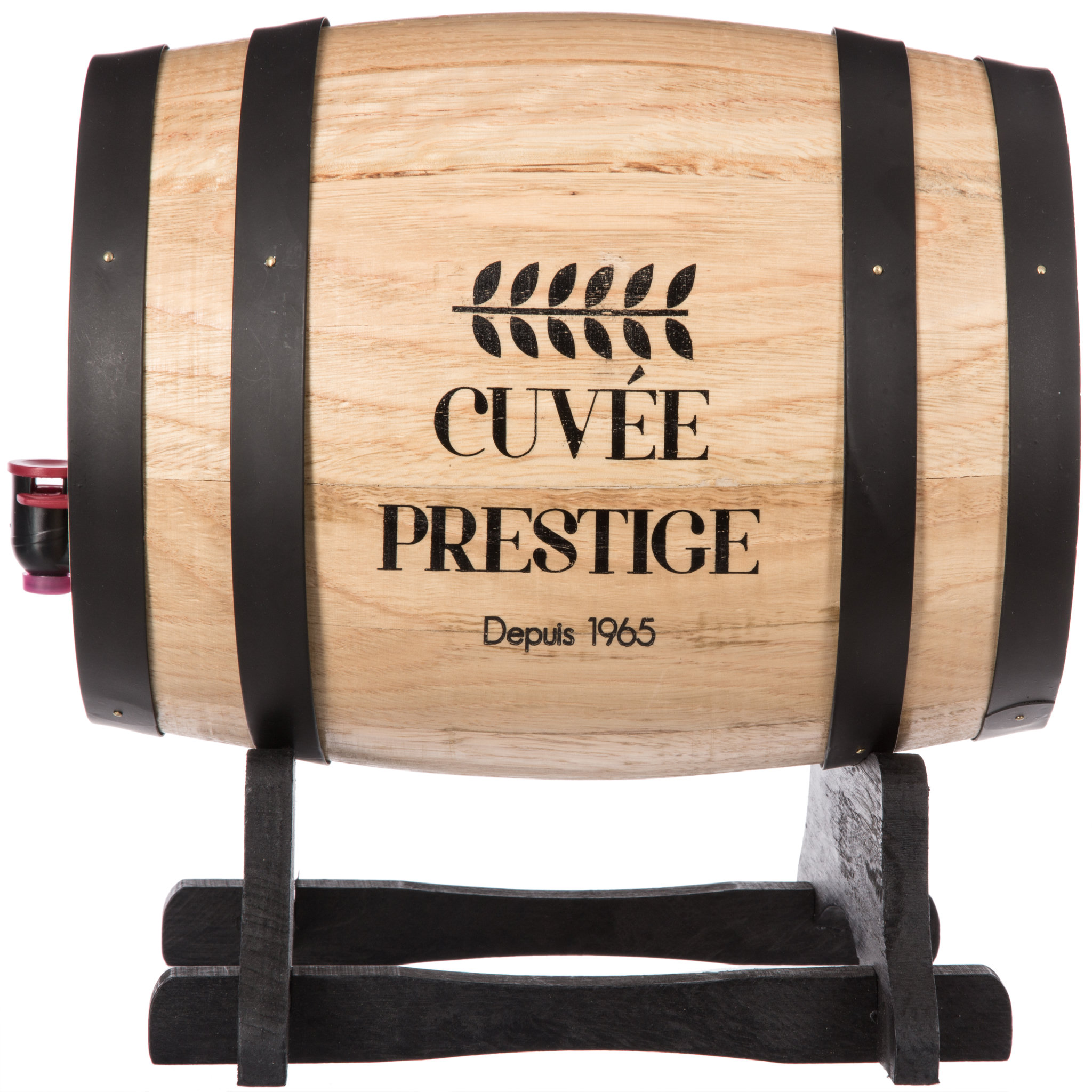 SECRET DE GOURMET Distributeur de vin tonneau en bois  5.5 L