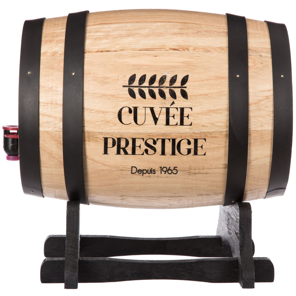 SECRET DE GOURMET Distributeur de vin tonneau en bois  5.5 L