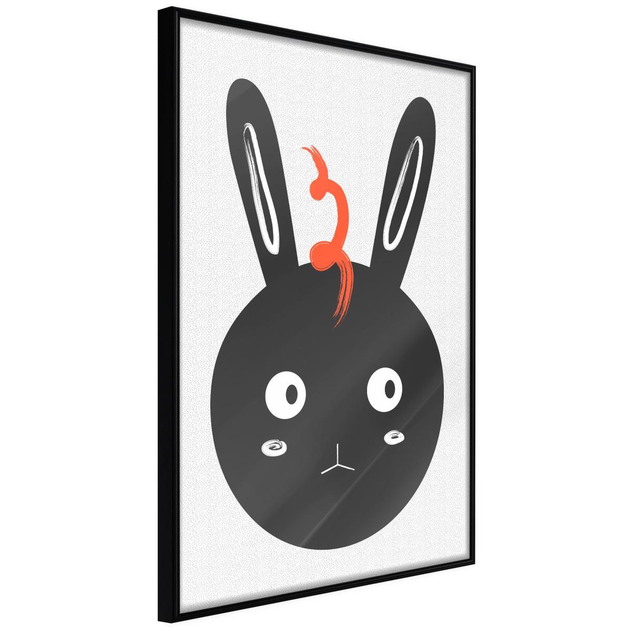 Paris Prix Affiche Murale Encadrée  Surprised Bunny