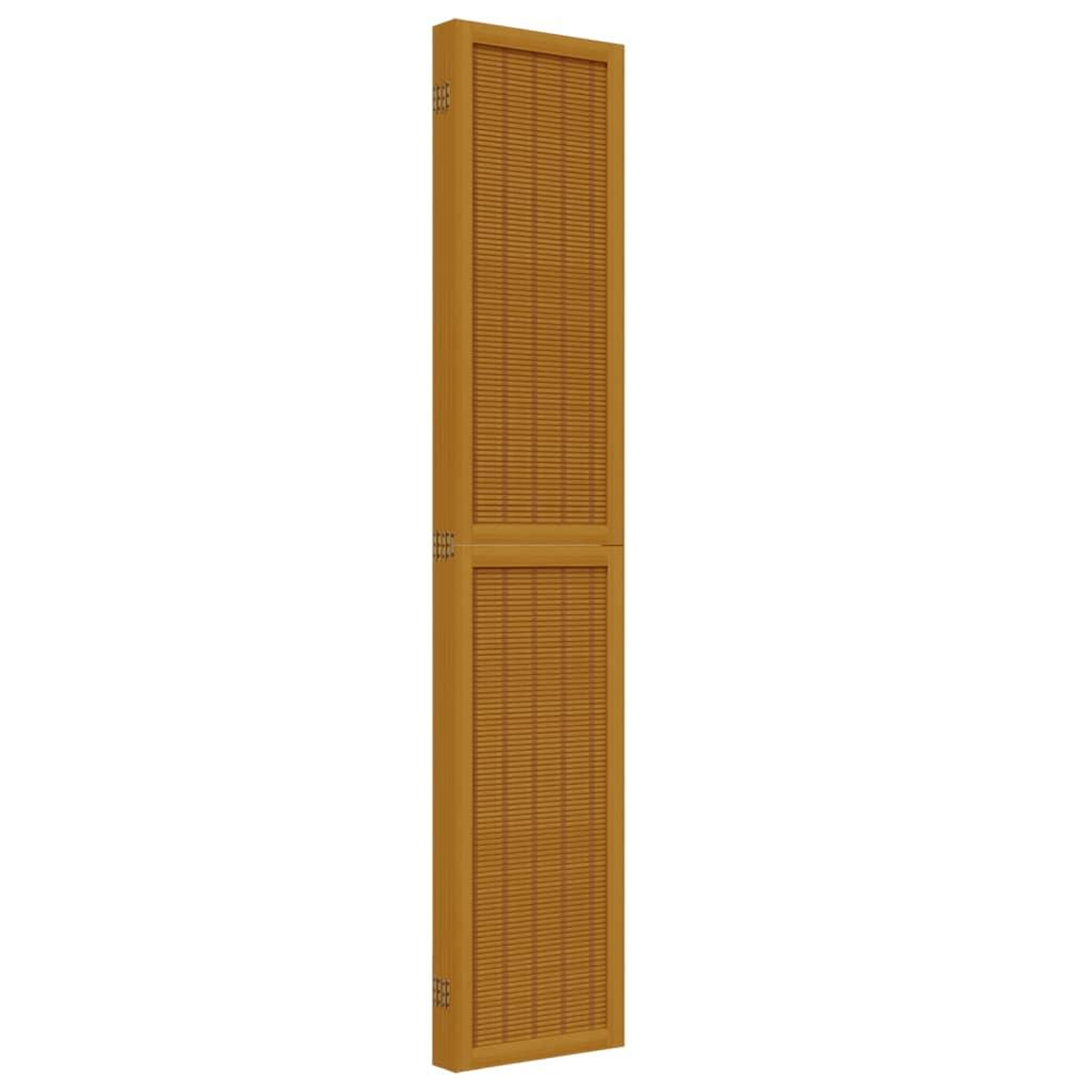 Voir la diapositive 5 : VIDAXL Cloison de separation 5 panneaux marron bois paulownia massif