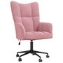 Voir la diapositive 2 : VIDAXL Chaise de relaxation Rose Velours