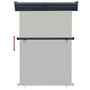 Voir la diapositive 5 : VIDAXL Auvent lateral de balcon 125x250 cm Gris