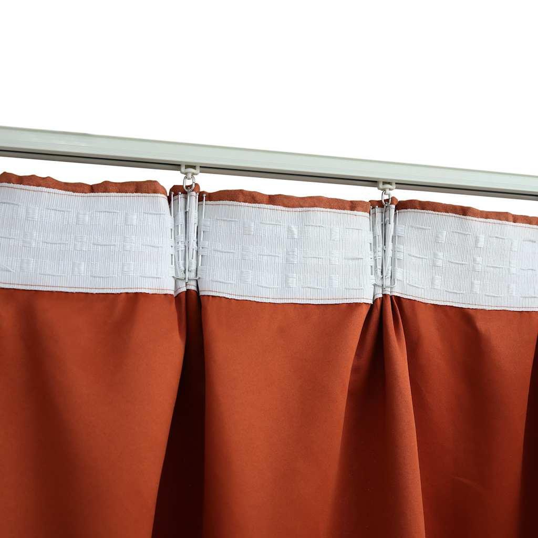 Voir la diapositive 4 : VIDAXL Rideaux occultants avec crochets 2 pcs Rouille 140x245 cm
