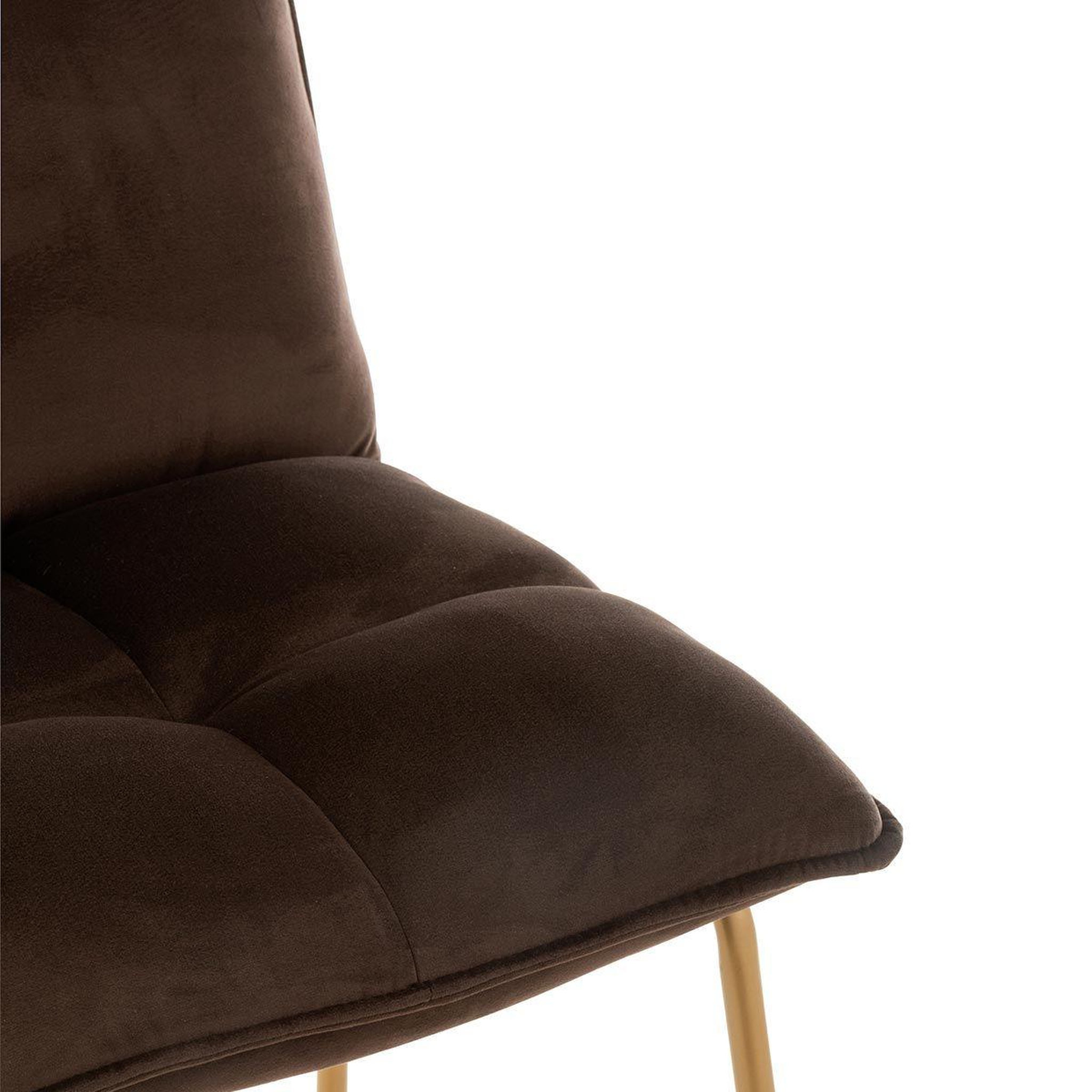 Voir la diapositive 6 : J-LINE Chaise de bar design  pierre  85cm marron foncé