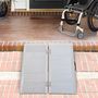 Voir la diapositive 2 : HOMCOM Rampe de fauteuil roulant rampe de chargement antidérapante pliable avec bordures de sécurité max. 270 Kg alu