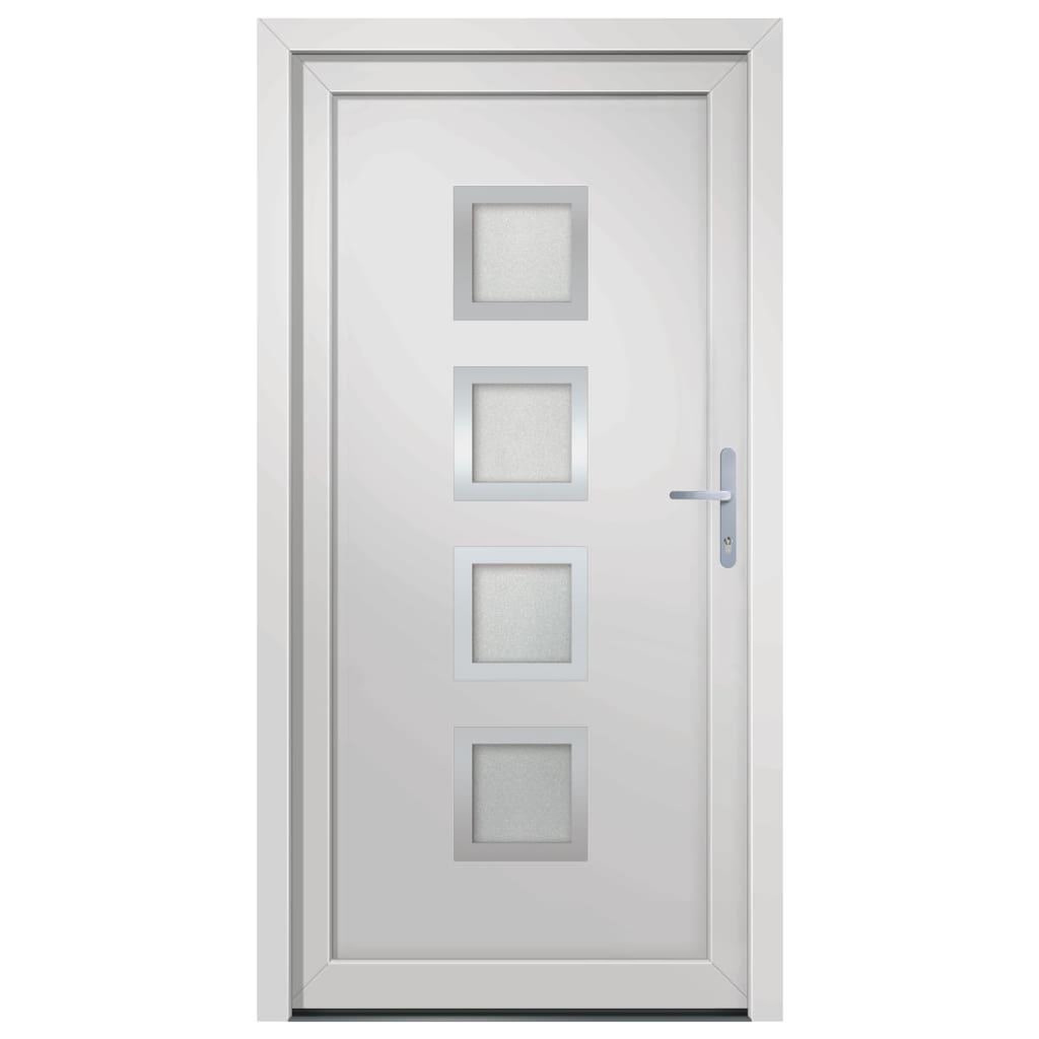 Voir la diapositive 3 : VIDAXL Porte d'entree Blanc 108x200 cm PVC