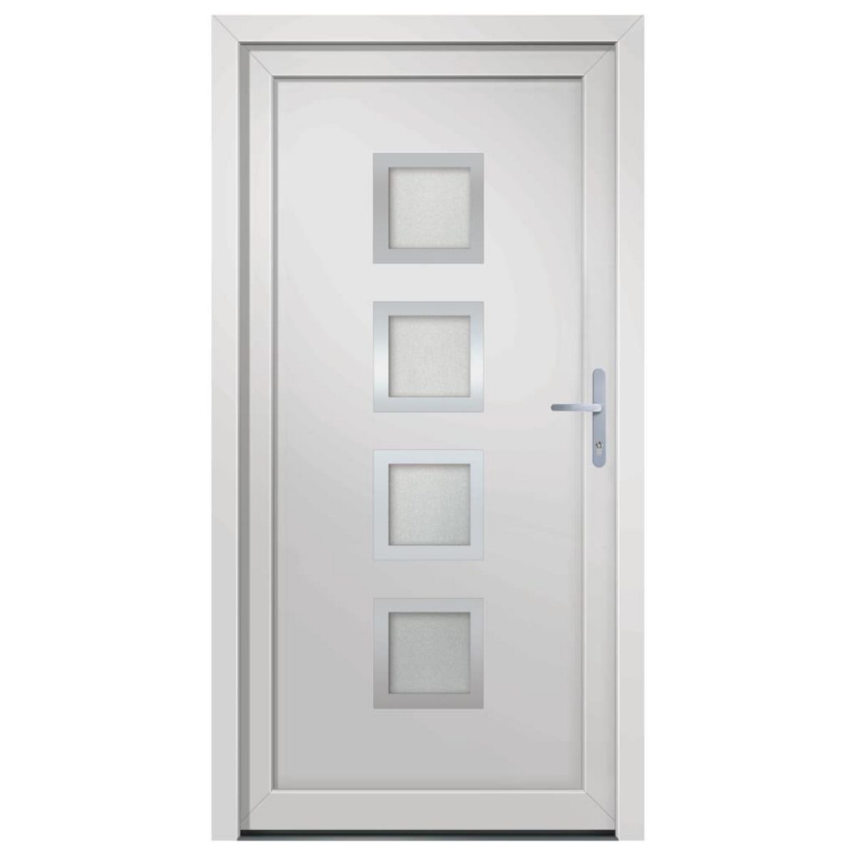 VIDAXL Porte d'entree Blanc 108x200 cm PVC