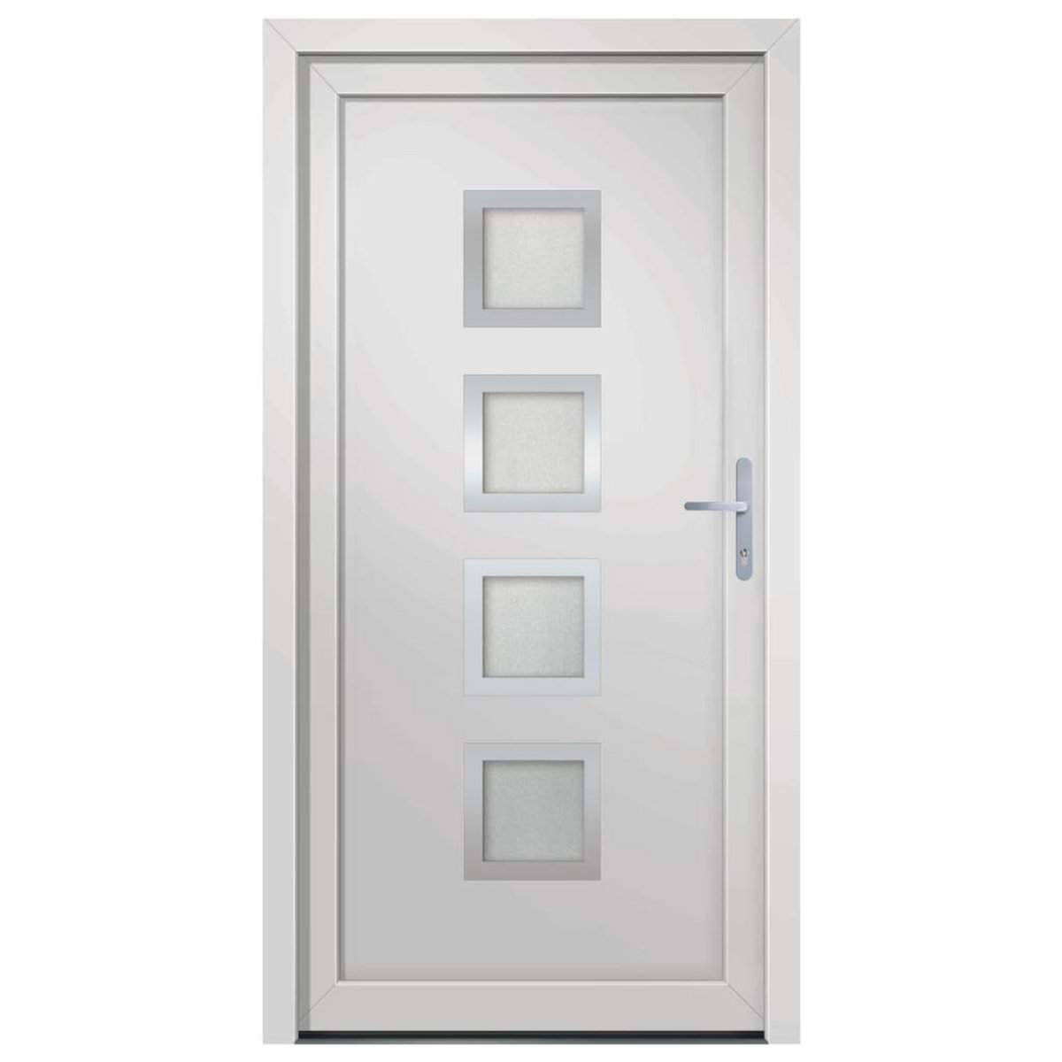 VIDAXL Porte d'entree Blanc 108x200 cm PVC