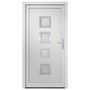 Voir la diapositive 3 : VIDAXL Porte d'entree Blanc 108x200 cm PVC