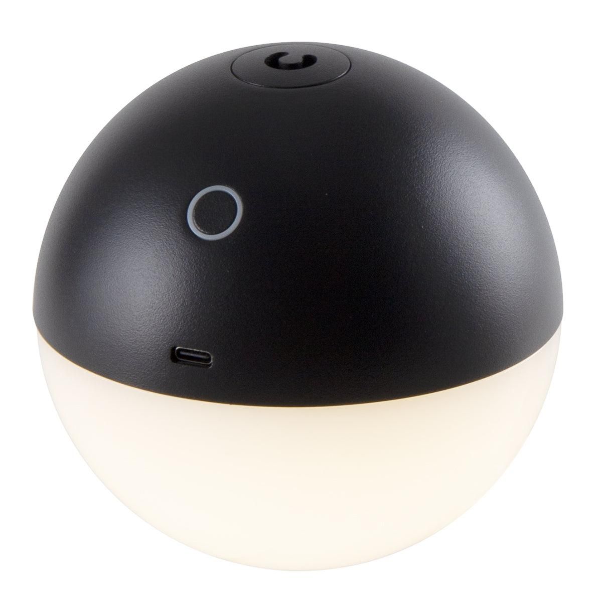 Lumisky Lampe de table design ALBEDO Noir Aluminium H12cm