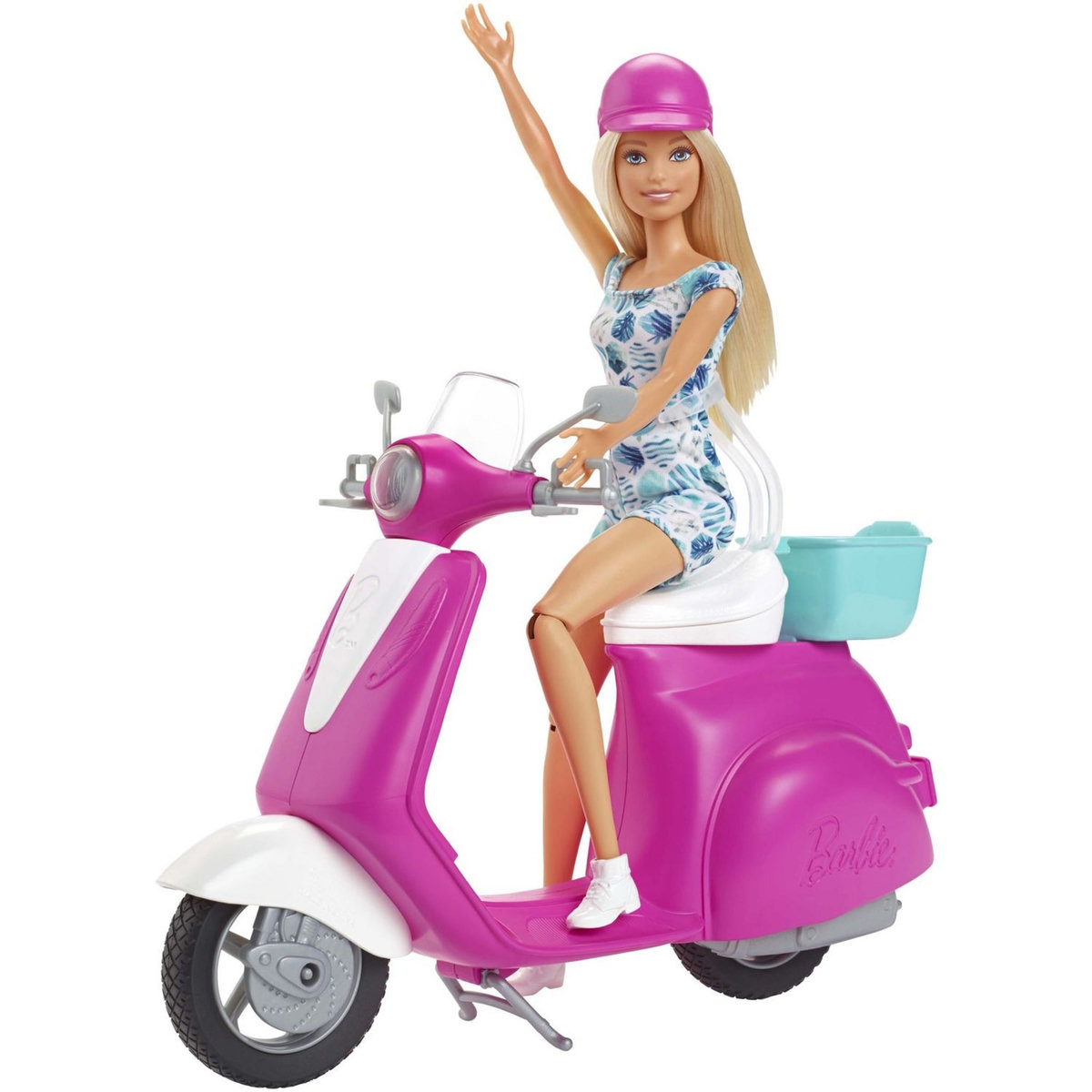 BARBIE Poupée Barbie et son scooter 