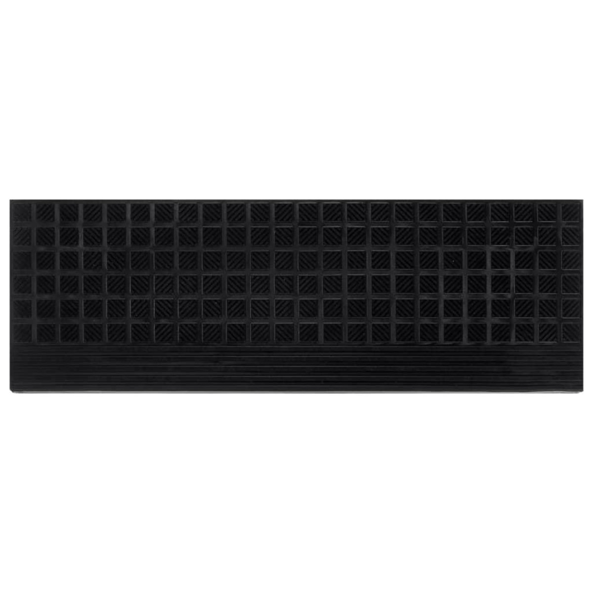 VIDAXL Marches d'escalier 10 pcs 25x75 cm caoutchouc