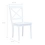 Voir la diapositive 6 : VIDAXL Ensemble de salle a manger 5 pcs Bois d'hevea Blanc