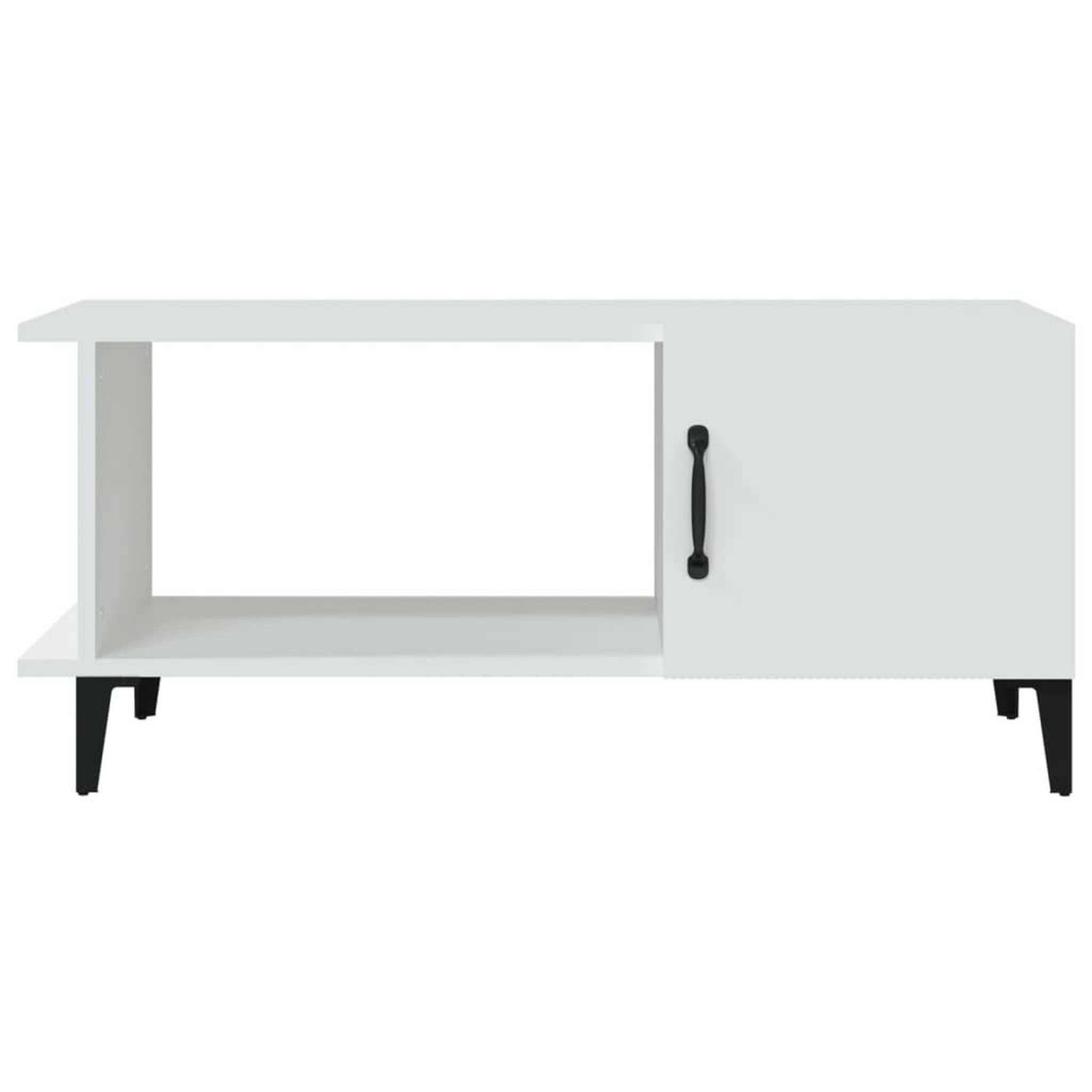 Voir la diapositive 3 : VIDAXL Table basse Blanc 90x50x40 cm Bois d'ingenierie