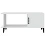 Voir la diapositive 3 : VIDAXL Table basse Blanc 90x50x40 cm Bois d'ingenierie