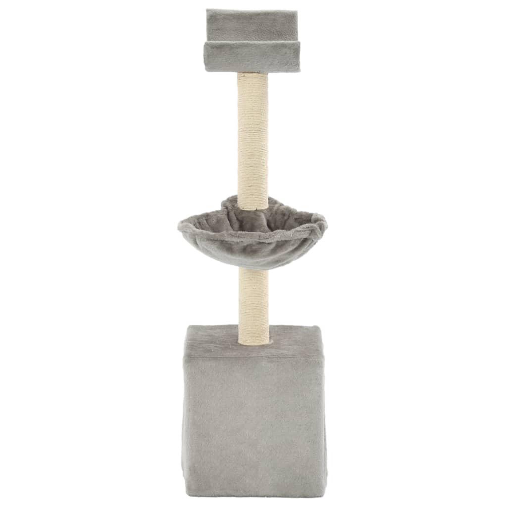 Voir la diapositive 3 : VIDAXL Arbre a chat avec griffoirs en sisal 105 cm Gris