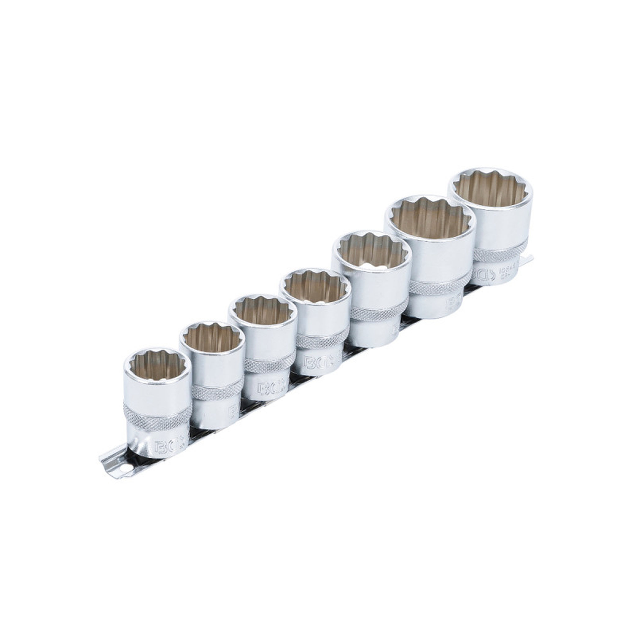 Voir la diapositive 2 :  Jeu de douilles douze pans BGS TECHNIC - 12,5 mm - 7 pcs - 9109