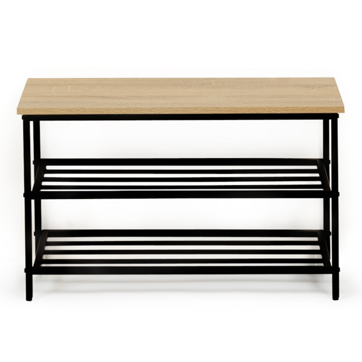 ID MARKET Banc d'entrée chaussures DETROIT design industriel