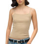 Voir la diapositive 1 : SUPERDRY Débardeur Marron Clair Femme Superdry Fine