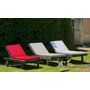 Voir la diapositive 2 : Coussin pour bain de soleil rouge carmin MONTE CARLO