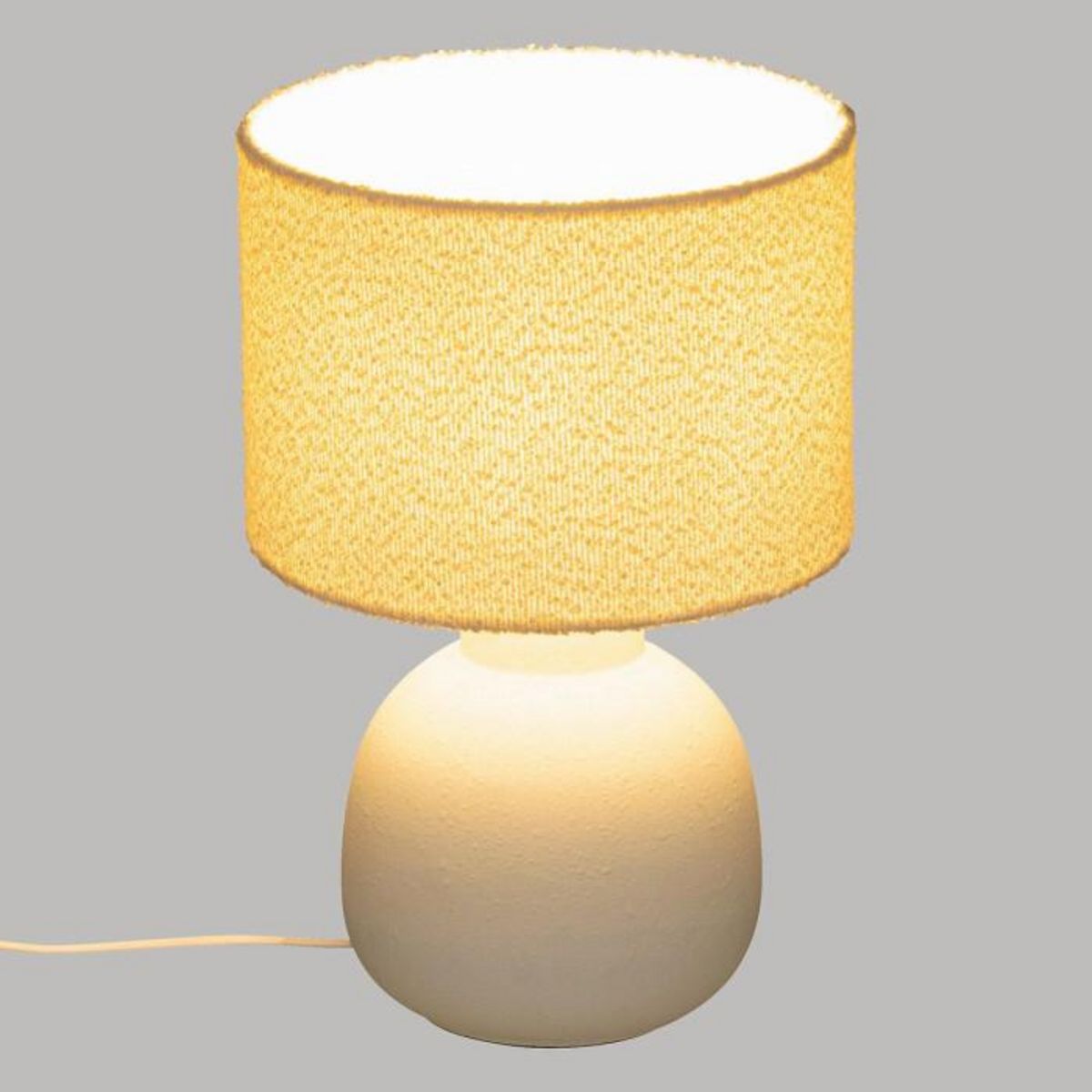 ATMOSPHERA Lampe à Poser Bouclette  Lali  43cm Blanc