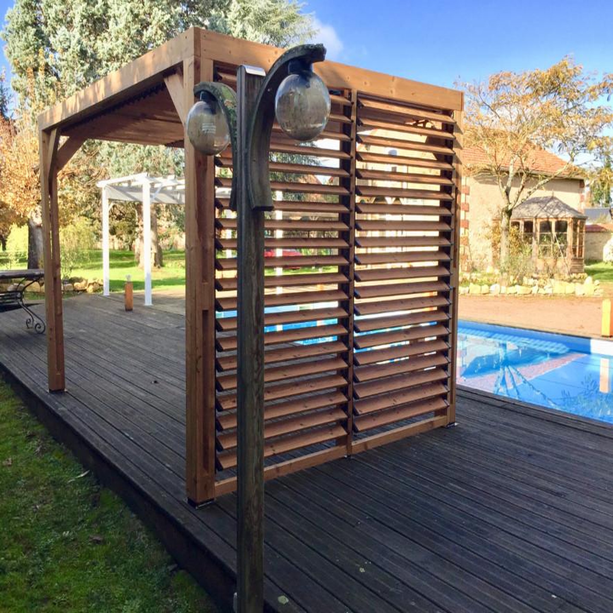 Voir la diapositive 2 : Hisense Pergola 7.32m² bois traité - tho2331vt