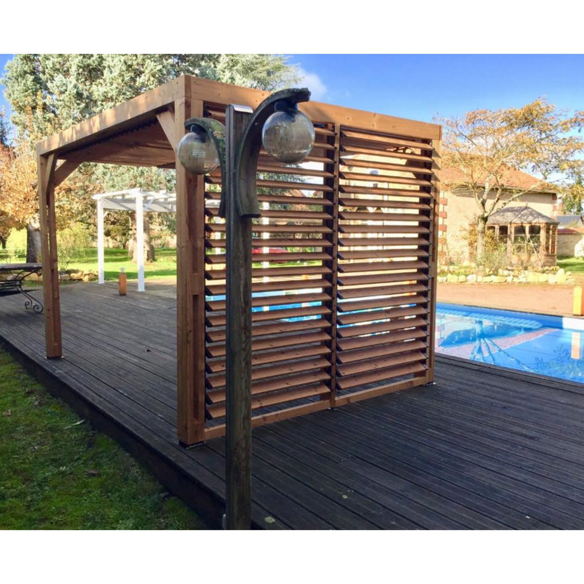 Hisense Pergola 7.32m² bois traité - tho2331vt
