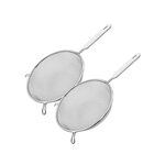 Fackelmann Ensemble de 2 Passoires tamis avec manche en inox diamètre 20 cm Fackelmann Basic