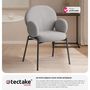 Voir la diapositive 5 : tectake Chaise gris clair Lot de 2