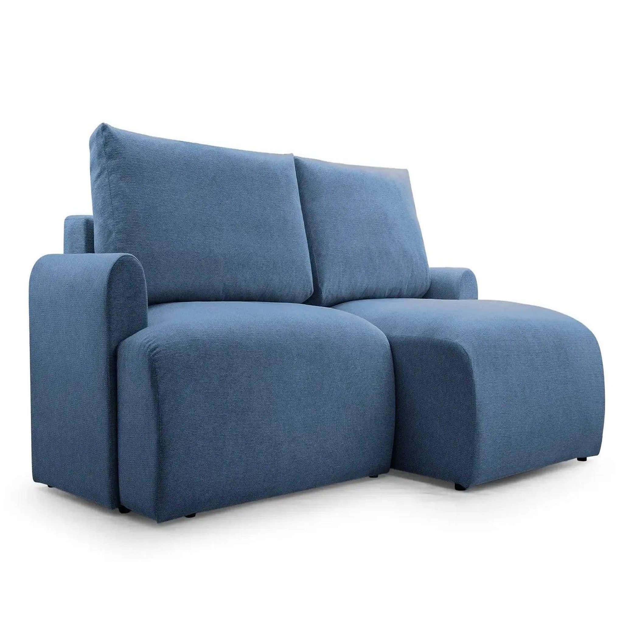 Voir la diapositive 6 : CASANOVA PARIS Raphaelle - canapé d'angle convertible tissu lisse 4 places droit