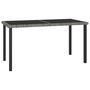 Voir la diapositive 3 : VIDAXL Ensemble a manger de jardin 7 pcs Resine tressee Gris