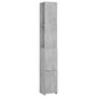 Voir la diapositive 2 : VIDAXL Armoire de bain gris beton 25x26,5x170 cm bois d'ingenierie
