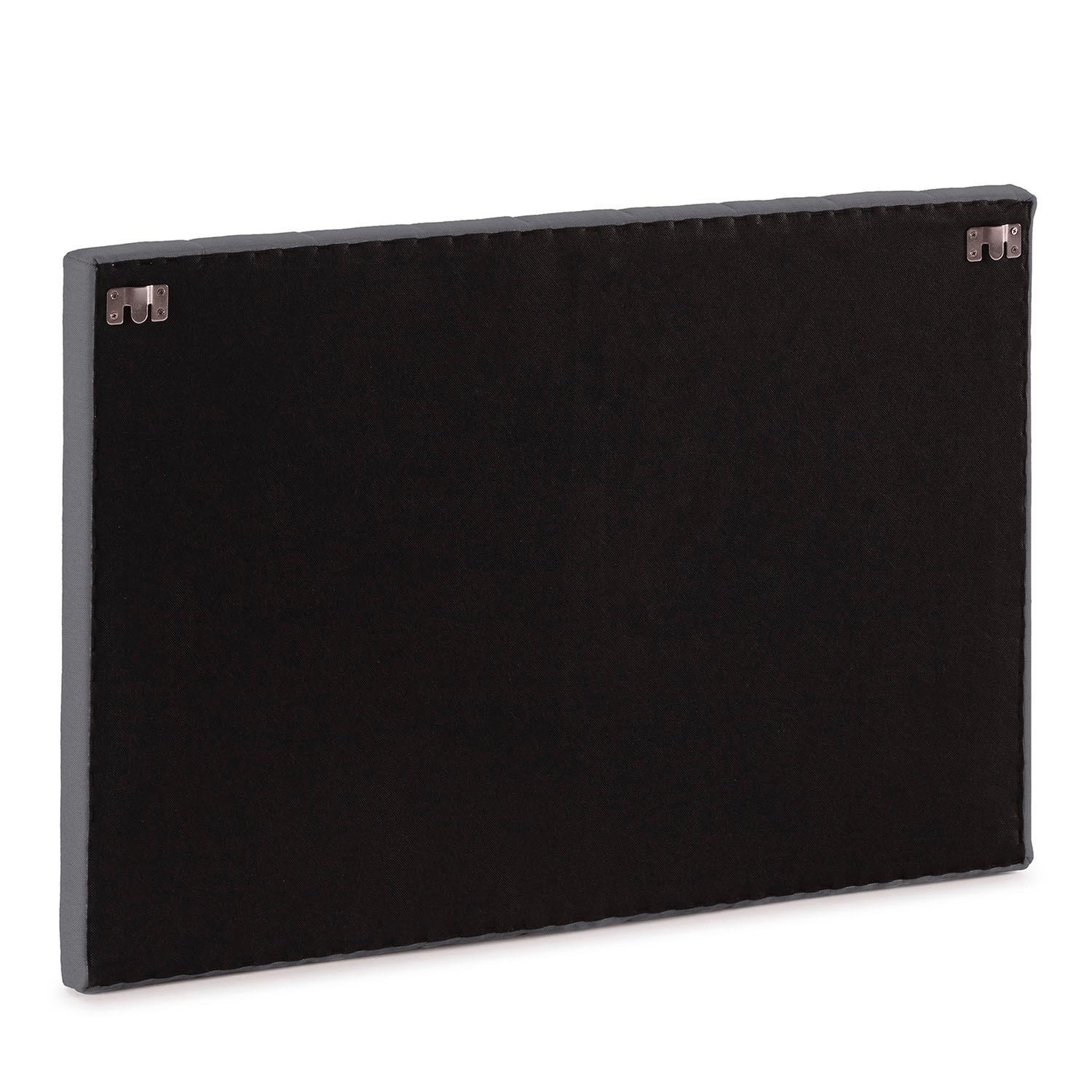 Voir la diapositive 4 : VS VENTA-STOCK Tête de lit tapissée Eris 90x60 cm Gris foncé