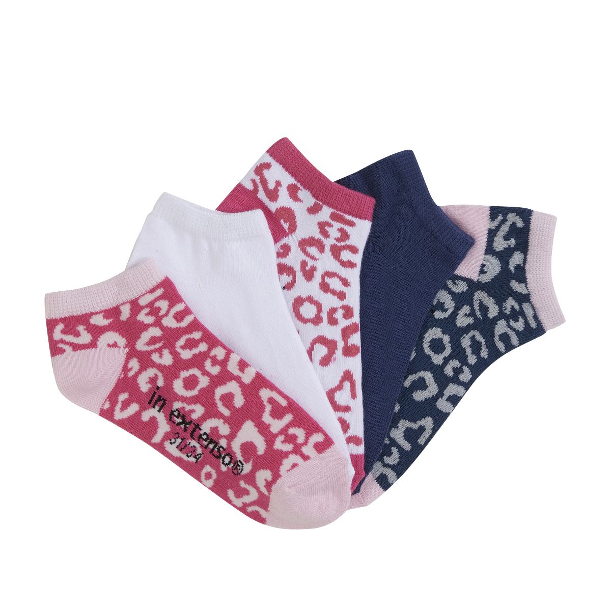 IN EXTENSO Lot de 5 paires de mini chaussettes fille 