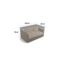 Voir la diapositive 3 : Nortene Housse de protection pour canapé 2 places COVERTOP - Taupe - 140 x 85 x 70 cm
