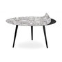 Voir la diapositive 5 : Paris Prix Table Basse 2 Covers  Natural  90cm Noir