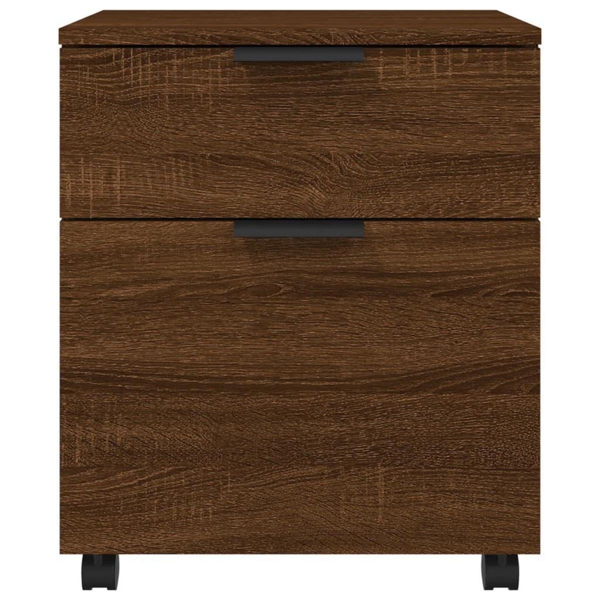 VIDAXL Classeur mobile avec roues Chene marron 45x38x54 cm Bois