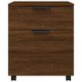 Voir la diapositive 3 : VIDAXL Classeur mobile avec roues Chene marron 45x38x54 cm Bois