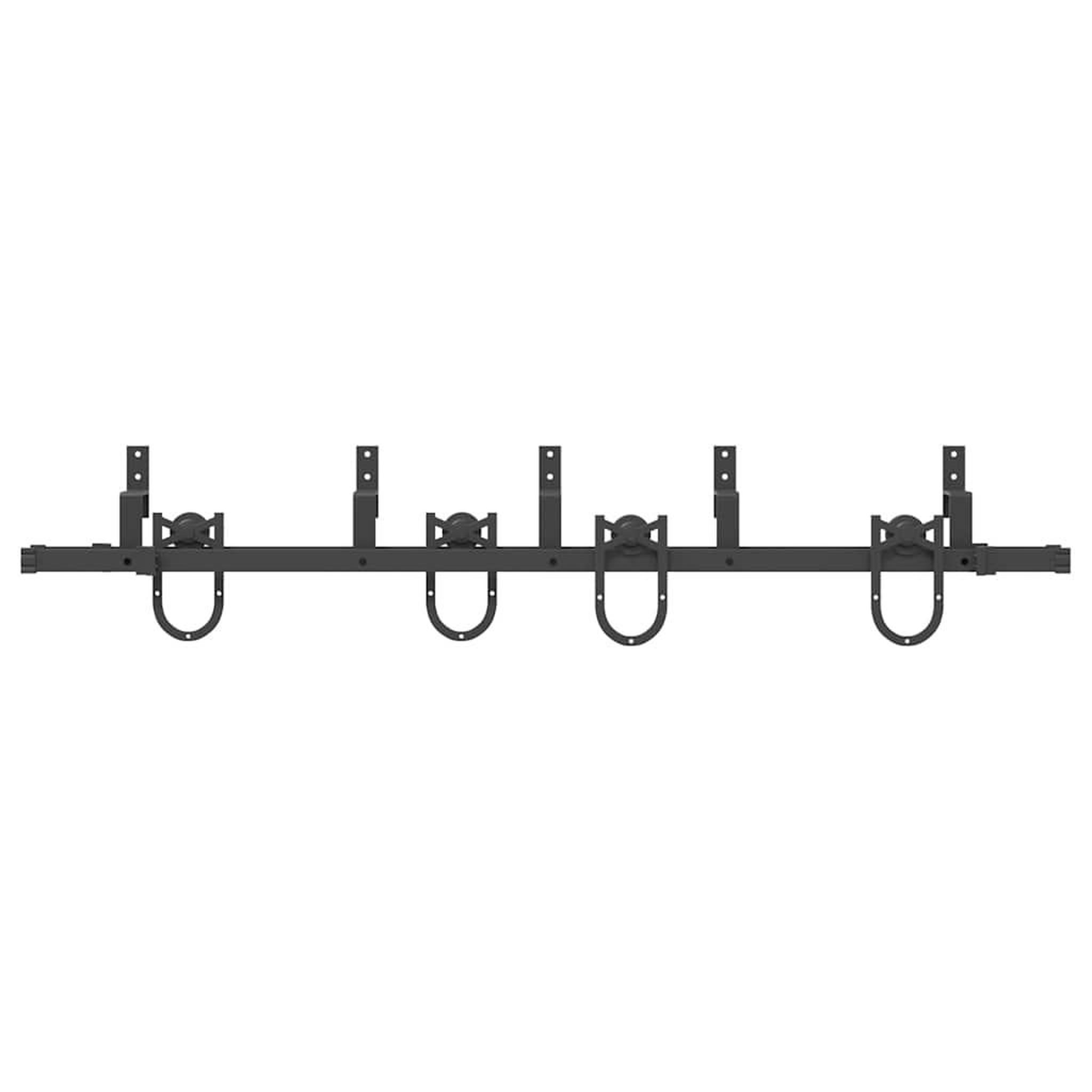 Voir la diapositive 5 : VIDAXL Kit de quincaillerie de porte coulissante 183 cm Acier Noir